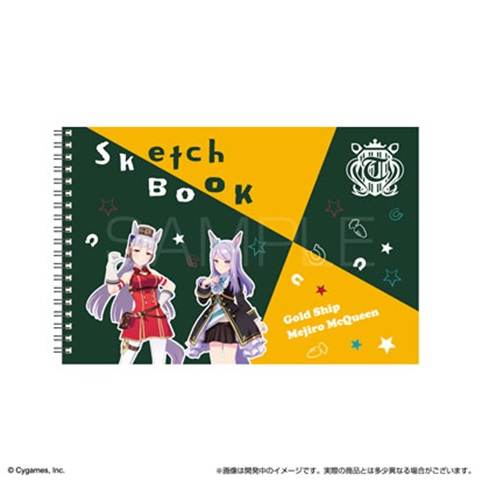 スケッチブックB5 ウマ娘 プリティーダービー ゴールドシップ・メジロマックイーン