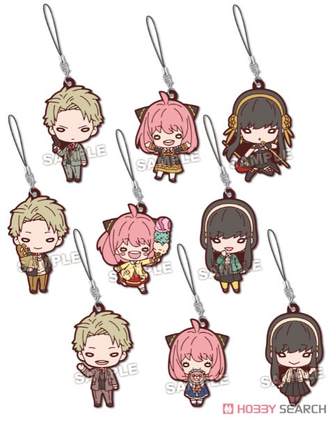 にとたん SPY×FAMILY ラバーマスコット (9個セット)