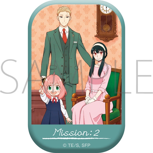 SPY×FAMILY スクエア缶バッジ MISSION:2「妻役を確保せよ」メインビジュアル