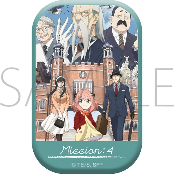 SPY×FAMILY スクエア缶バッジ MISSION:4「名門校面接試験」メインビジュアル