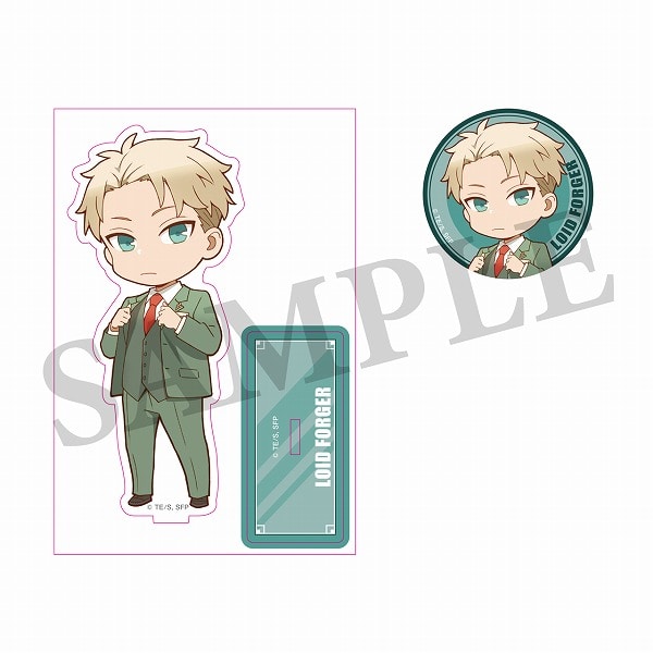 WIT×CLW アニメSPY×FAMILY SHOP アクリルスタンド&缶バッジセット　なごやかロイド