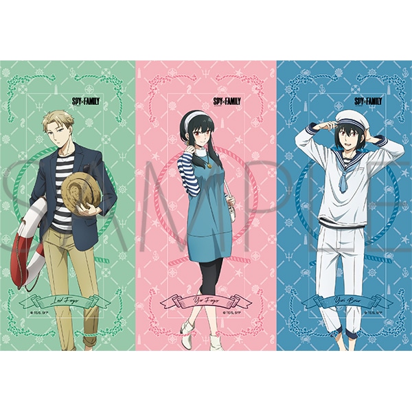 TVアニメ「SPY×FAMILY」　クリアしおり3枚セット　ロイド・ヨル・他