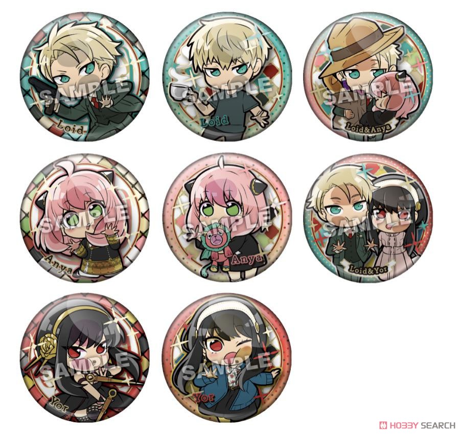 ぴた！でふぉめ SPY×FAMILY 缶バッジ (8個セット)