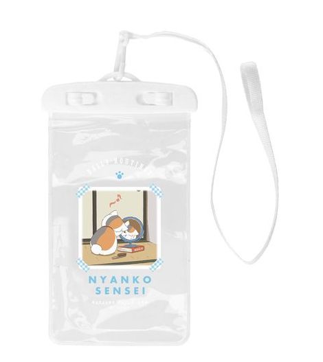 夏目友人帳 描き下ろしイラスト ニャンコ先生の1日ver. 防水マルチケース