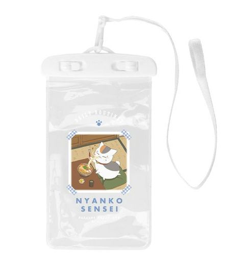 夏目友人帳 描き下ろしイラスト ニャンコ先生の1日ver. 防水マルチケース