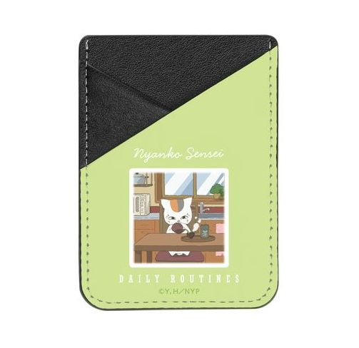 夏目友人帳 描き下ろしイラスト ニャンコ先生の1日ver. スマホカードポケット