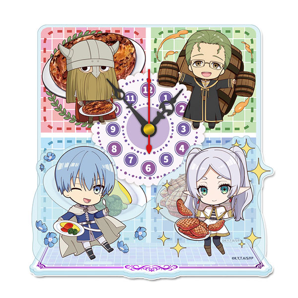 葬送のフリーレン ぷちちょこミニアクリル置時計 勇者パーティ もぐもぐver.