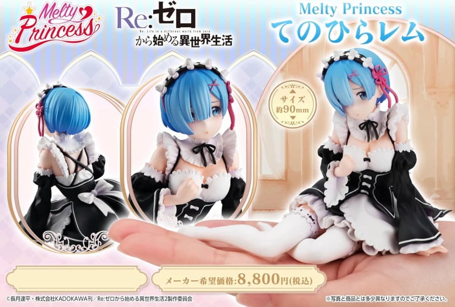 Re:ゼロから始める異世界生活（リゼロ）てのひら レム 完成品フィギュア
